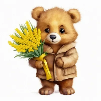 С 8 марта медвежонок — купить по низкой цене на Яндекс Маркете