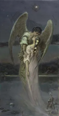 Красивая молодая девушка ангела, стоящего руками близко к груди, как в  молитве. Маленькие перешли в руки ангелов Стоковое Фото - изображение  насчитывающей счастье, сторона: 171456422