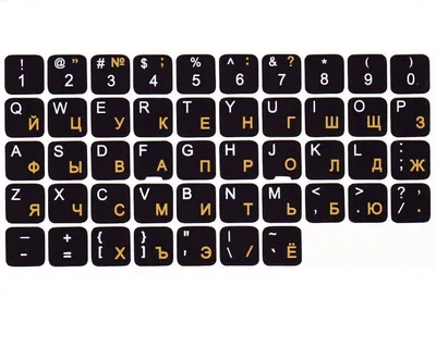 Наклейки на клавиатуру с русскими и английскими буквами купить по низким  ценам в интернет-магазине Uzum (242454)