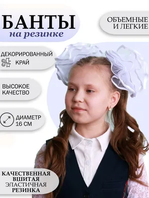 Банты для волос детские для девочек школьные БАНТАМИ 2 шт - купить с  доставкой по выгодным ценам в интернет-магазине OZON (942827710)