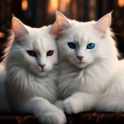 Чисто белый кот с маленькими глазами PNG , белое белое, белый, Кошка PNG  рисунок для бесплатной загрузки