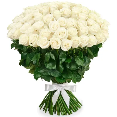 Сборный букет белых цветов | доставка по Москве и области