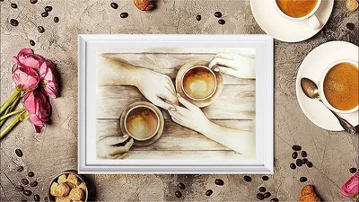 Доброе утро, чашка кофе, пенка в …» — создано в Шедевруме