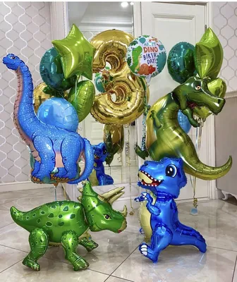 Сет из шаров с динозаврами - воздушные шары с доставкой