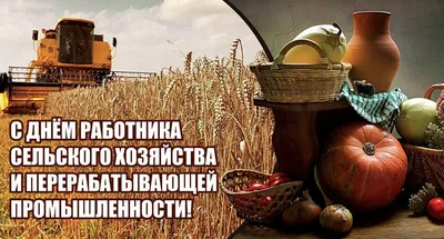 С Днем работника сельского хозяйства и перерабатывающей промышленности! -  Профсоюз работников агропромышленного комплекса Российской Федерации