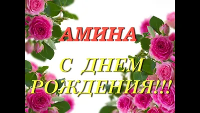 Открытки с Днем рождения Амине - Скачайте на Davno.ru