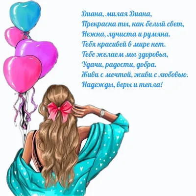 15 открыток с днем рождения Диана - Больше на сайте listivki.ru