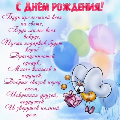 Открытка «С Днем рождения!» Принцесса с шарами | Воздушные шары и Ростовые  куклы в Анапе!