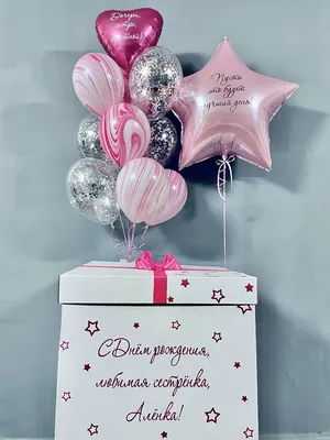 Черные шары \"С Днем Рождения\" - купить с доставкой в Москве от \"МосШарик\"
