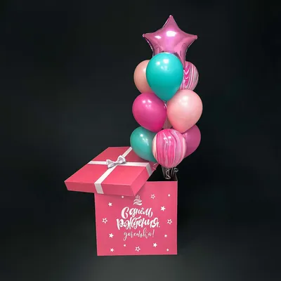 Плакат \"С Днем Рождения\", шары, торт, 60х40 см купить по цене 60 р.