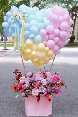 0_126b71_9667cca3_orig 600×902 пикс | Украшения для первого дня рождения,  Декорации на день рождения, Розовые воздушные шары