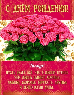 С днем рождения, Тимур!