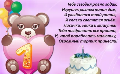 Поздравления с днем рождения годик для девочки - Фотоальбом - pictx.ru