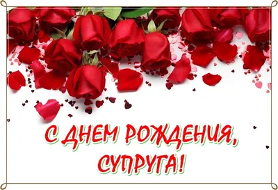 Открытка с Днём Рождения Жене от Мужа с розами • Аудио от Путина,  голосовые, музыкальные