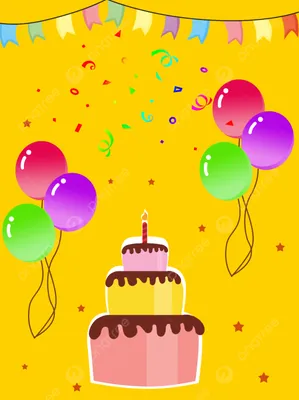 Скачать обои поздравление с днем рождения открытка, открытка для телефона,  торт со свечками на рабочий стол из раздела картинок С Днем Рождения Женщине