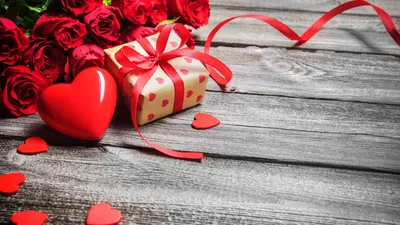 Картинки День святого Валентина шатенки мужчина Сердце 3840x2400