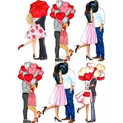 Вафельная картинка День Святого Валентина (ID#1718603111), цена: 23 ₴,  купить на Prom.ua
