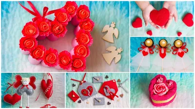 10 ideas for crafts for Valentine's Day. Crafts for February 14 - YouTube