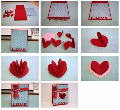 Открытки на День Святого Валентина своими руками, варенье из бумаги,  поздравительные открытки, свадебные приглашения, любовная открытка – лучшие  товары в онлайн-магазине Джум Гик
