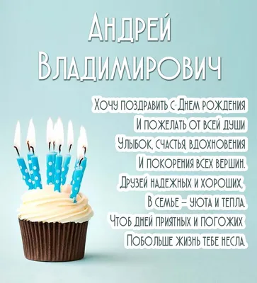 С Днем Рождения, Андрей Владимирович!