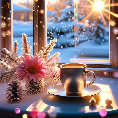 Зимнего доброго утра, картинка со снегирями с пожеланиями доброго утра,  зимняя гиф со снежинками, красивые зимние картинки… | Зимние картинки, Доброе  утро, Открытки