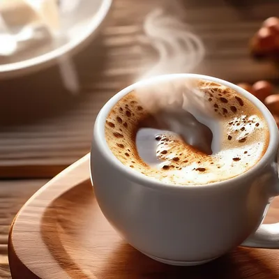 Картинка: Чашка кофе и улыбка - все,что нужно, чтобы утро было добрым!