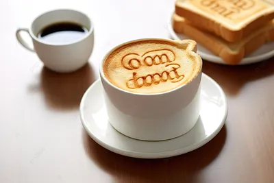 Чашка кофе - Доброе утро - Картинки с надписями №3483