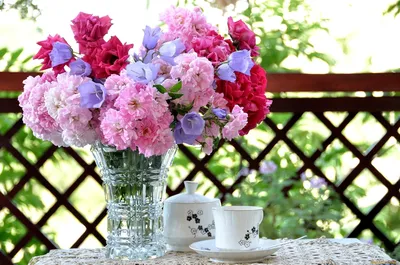 Полевые цветы и кофе - красивые фото
