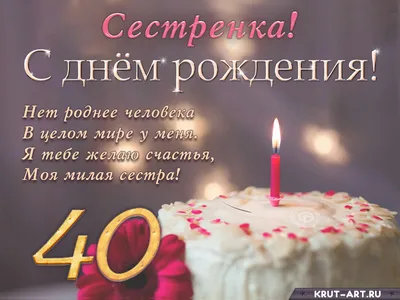 Поздравления с юбилеем 40 лет стихи на 40 лет - лучшая подборка открыток в  разделе: С юбилеем на npf-rpf.ru