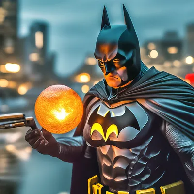 Бэтмен спасает город с Керамбитом …» — создано в Шедевруме