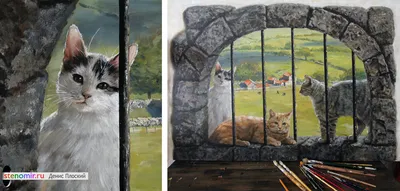 Нейросеть рисует котов. Очаровательные рисунки кошек. Акварельные портреты  кошек. | GoodEvening | Дзен