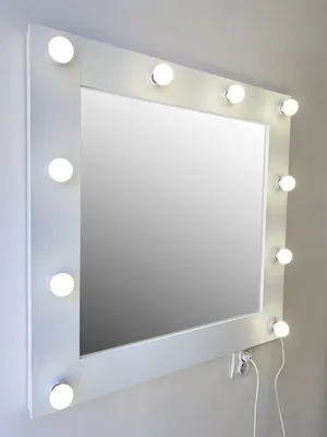 Гримерное зеркало с лампочками BeautyUp 160/60 - купить в Москве, цены на  Мегамаркет