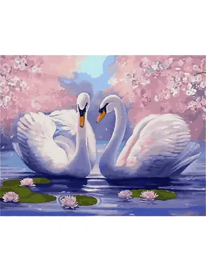 Купить картину с лебедями, символом любви