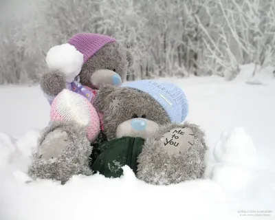 Новогодние обои с мишками Тедди » uCrazy.ru - Источник Хорошего Настроения