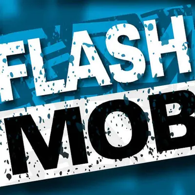 Flashmob Stylized Text Emblem Vector Simple Design Stock Vector -  Illustration of emblem, handwritten: 163979175