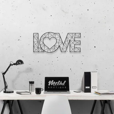 Обои на рабочий стол Абстрактная картинка с сердечками и надписями Love /  Любовь, обои для рабочего стола, скачать обои, обои бесплатно