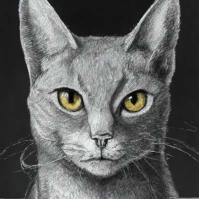 Кошка нарисованная на ладоне» — создано в Шедевруме