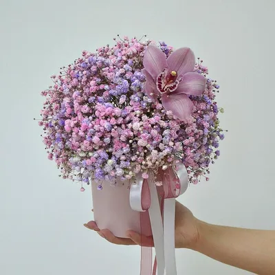 Коробка с нежными розами №454 - 🌹 Цветы Новосибирск заказ: