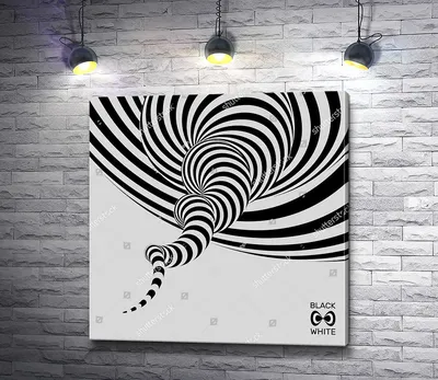 Картина \"Черно-белая оптическая иллюзия \" | Интернет-магазин картин  \"АртФактор\"