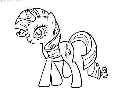 Купить постер (плакат) My Little Pony: Rarity (артикул 120012)