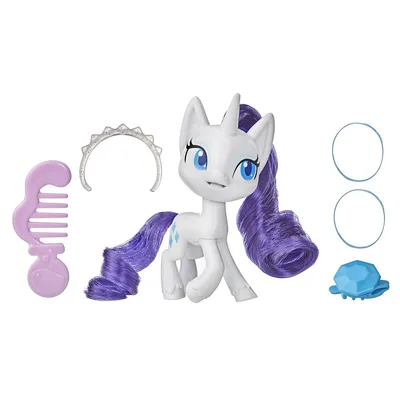 Мягкая игрушка Белая Пони Рарити 40 см Моя маленькая пони - купить с  доставкой по выгодным ценам в интернет-магазине OZON (938892267)