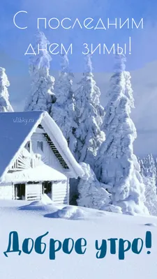 С последним днем зимы - самые новые открытки (60 ФОТО) | Открытки, Доброе  утро, Зимние картинки