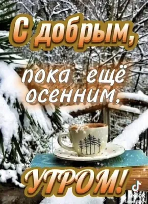 🌞 С последним осенним утром! | Поздравления, пожелания, открытки |  ВКонтакте