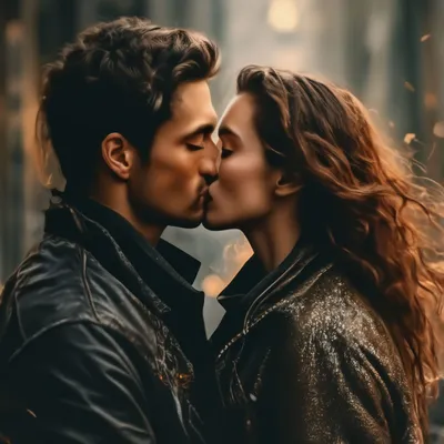 Сладкий поцелуй любимой девушки» — создано в Шедевруме