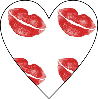 Романтичное сердце с губами Марк и приветствие на день поцелуя, иллюстрация  вектора Иллюстрация вектора - иллюстрации насчитывающей флирта, губы:  113464266