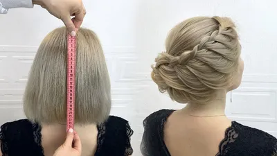 Hairstyle for short hair. Beautiful hairstyles step by step. Braids -  YouTube