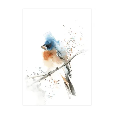 Картина Горное озеро с птицами ᐉ Дикаленко Наталия ᐉ онлайн-галерея Molbert.