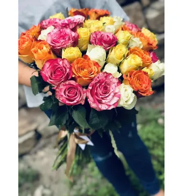 Сборный букет цветов микс | доставка по Москве и области