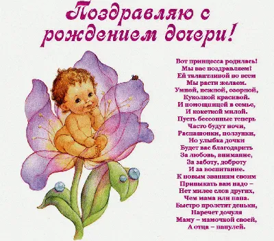 Гифка — ««Поздравляю с днем рождения, дочки!» мерцающая открытка»