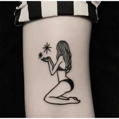 Эротичные тату-наклейки бикини для девушек, романтичная водостойкая  имитация татуировки для женщин и мужчин, тату на руку ключицы, искусство,  стойкая временная татуировка | AliExpress